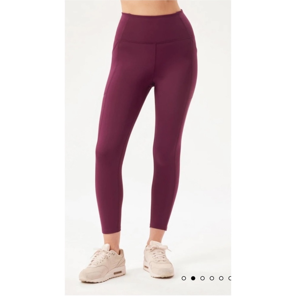 GIRLFRIEND Collective‎ Plum Compressive Pocket Legging Size Medium
